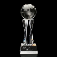 This elegant Grafton globe award features beautifully etched details and...