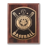 Photocast Plaque - Walnut Finish