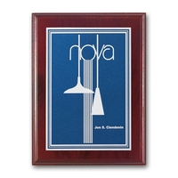 Double Etch Plaq - Mahogany