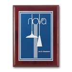 Double Etch Plaq - Mahogany