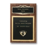 Frame Plaque - Antique Bronze/Walnut