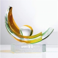 Art glass sculpture award, 7" x 9".... from ASI 84592 St Regis Group / R S...