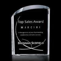 Curved, stunning unique shaped thick optical award.... from ASI 84592 St...