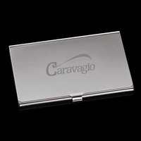 Polished stainless steel business card case.... from ASI 84592 St Regis Group