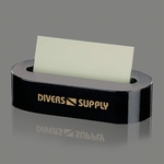 Oval Business Card Holder - Black Marble