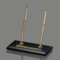 Black genuine marble rectangular pen stand.... from ASI 84592 St Regis Group