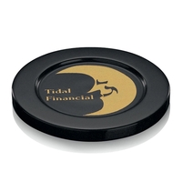 Individual black round genuine marble coaster.... from ASI 84592 St Regis Group