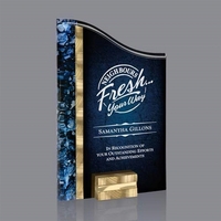 Ventura Award - 5"x8" Gold/Blue... from ASI 84592 St Regis Group / St Regis