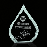 Jade glass oil drop award (no base).... from ASI 84592 St Regis Group /...