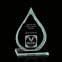 Iceberg Oil Drop Award on Base - Jade