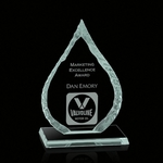 Iceberg Oil Drop Award on Base - Jade