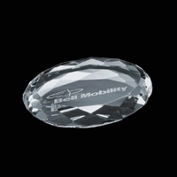 Optical crystal oval paperweight.... from ASI 84592 St Regis Group / St Regis