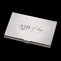 Barnes Business Card Holder - Brushed... from ASI 84592 St Regis Group