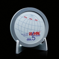 Starfire award with unique design on aluminum display stand.... from ASI...