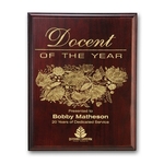 Laser Engraved Plaq - Mahogany