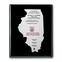 Etch/Colorfill Plaq - Ebony