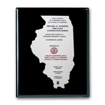 Etch/Colorfill Plaq - Ebony