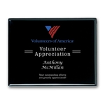 Laser Engraved Plaq - Ebony