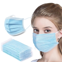 Three-ply non-woven disposable face masks, without imprint option.... from...
