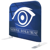 39" x 35" lightweight portable indoor barrier display w/ feet (crowd... from...