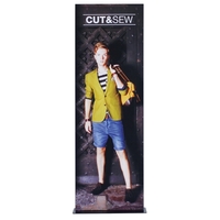 Rich black framed banner stand, double sided Silicone Edge Graphics and......