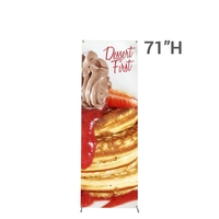 Carbon fiber X-style banner stand.... from ASI 30442 Above & Beyond...