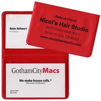 Card Case with 2 clear pockets