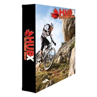 Fabric pop-up display with choice of end caps or no end... from ASI 30442...