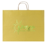 Striped Tinted Kraft Shopping Bags