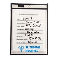 13" x 10 1/8" dry erase job jacket. Includes a holder... from ASI 52541 Epoly...