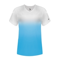 Ombre women's v-neck tee.... from ASI 37461 Augusta Sportswear