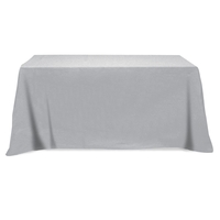 4-sied flat table cover for 6' tables with rolled hem and... from ASI 61125...