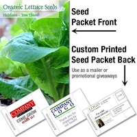 Mailable Seed Packet - Custom Printed Back... from ASI 46719 Corner Lot...