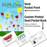 Earth Day Mailable Seed Packet - Custom Printed