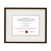Angus Certificate Frame - Black/Gold 8 1/2"x11"... from ASI 84592 St Regis...