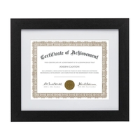 Savona Certificate Frame - Black 8 1/2"x11"... from ASI 84592 St Regis Group...