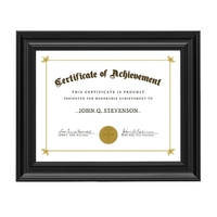 Poole Certificate Frame - Black 8 1/2"x11"... from ASI 84592 St Regis Group /...