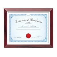 Stawell Certificate Frame - Burgundy/Silver 8 1/2"x11"... from ASI 84592 St...