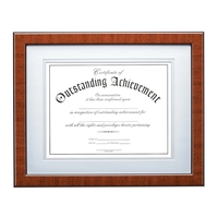 Plano Certificate Frame - Bulwood 8 1/2"x11"... from ASI 84592 St Regis Group...