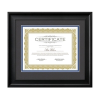 The Fleetwood certificate frame features a grey double matte with a... from...