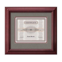 The dimensional molding of the Kentridge certificate frame is finished in......