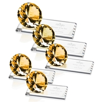 Our stunning reflective optical gemstone is mounted to a crystal clear......