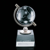 Optical crystal globe award mounted on an optical base.... from ASI 84592 St...