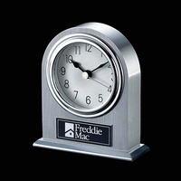 Beautiful Brushed Chrome Arch Clock... from ASI 84592 St Regis Group