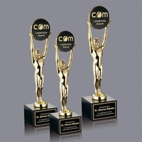 Hand-cast and hand polished award mounted on a black marble base.... from ASI...