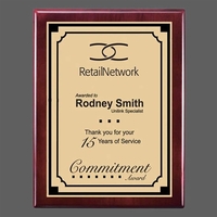 Black Engraving on Satin Plates... from ASI 84592 St Regis Group / St Regis