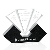 Starfire/granite award with black granite base.... from ASI 84592 St Regis...