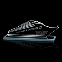 11" wide cruise ship award.... from ASI 84592 St Regis Group / Prestige Glass