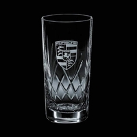 Lead crystal 14 oz. high ball glass with a decorating panel.... from ASI...