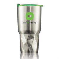 Double wall stainless steel vacuum tumbler with fashion-forward geometric...